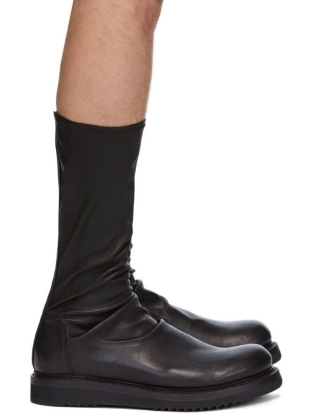 Rick Owens Creeper Leather Sock Boot